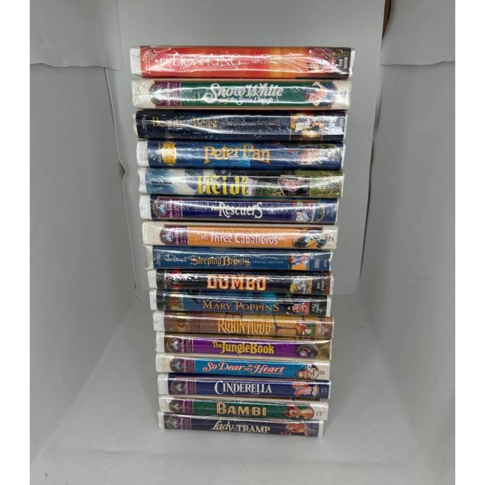Lot of (16) Sealed Disney VHS Tapes movies films vintage